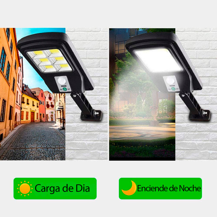 Pack de 4 focos solares con sensor